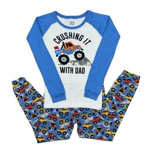Children’s Place Cotton Pajama Set Monster Trucks 6T 
“Crushing It With Dad” Pjs